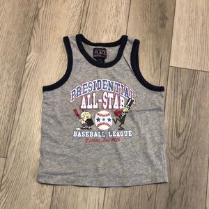 The Children's Place Gray Tank Top - Presidential All-Star boy size 3t